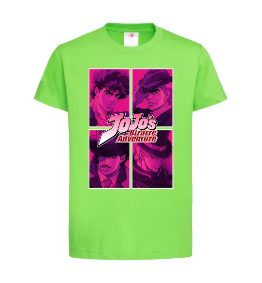 Дитяча футболка Jojo bizarre adventure Лаймовий фото