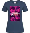 Женская футболка Jojo bizarre adventure Темно-синий фото
