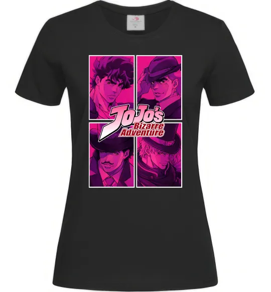 Женская футболка Jojo bizarre adventure Черный фото