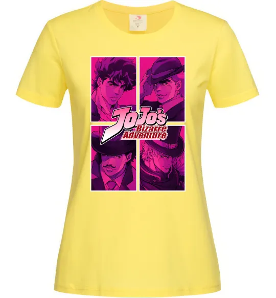 Женская футболка Jojo bizarre adventure Лимонный фото