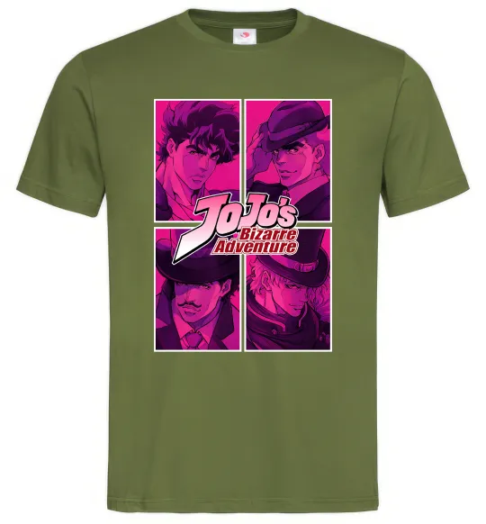 Чоловіча футболка Jojo bizarre adventure Оливковий фото