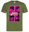 Чоловіча футболка Jojo bizarre adventure Оливковий фото