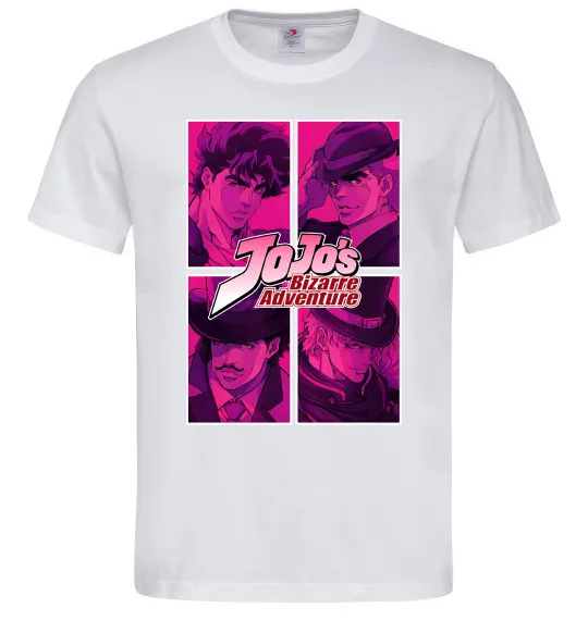 Чоловіча футболка Jojo bizarre adventure Білий фото