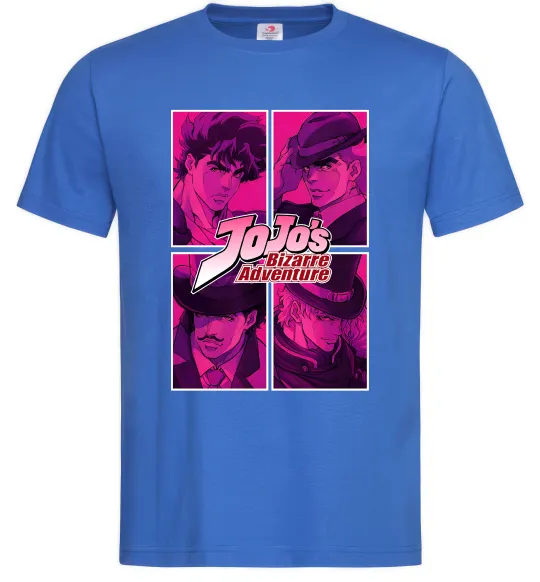 Чоловіча футболка Jojo bizarre adventure Яскраво-синій фото