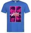 Чоловіча футболка Jojo bizarre adventure Яскраво-синій фото