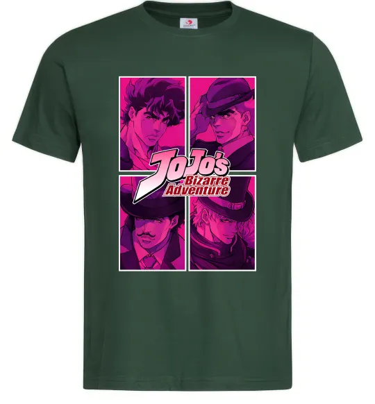 Чоловіча футболка Jojo bizarre adventure Темно-зелений фото