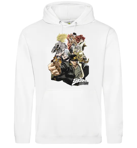 Мужская толстовка (худи) Джоджо Белый фото