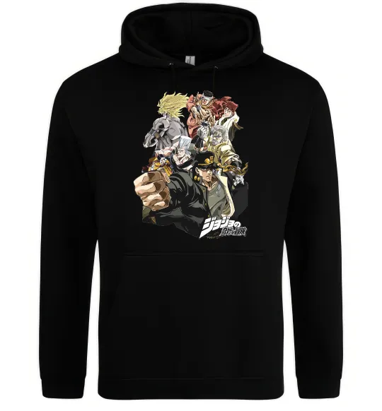 Женская толстовка (худи) Джоджо Черный фото