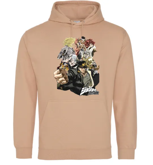 Женская толстовка (худи) Джоджо Песочный фото