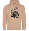 Женская толстовка (худи) Джоджо Песочный фото