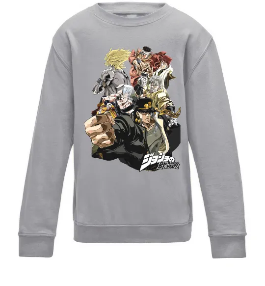 Детский Свитшот Джоджо Серый меланж фото