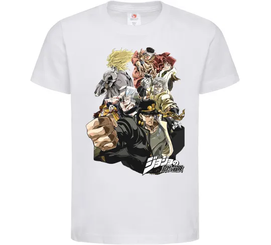 Детская футболка Джоджо Белый фото