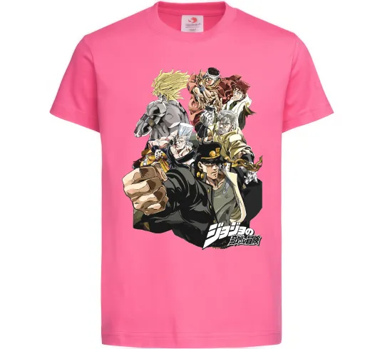 Детская футболка Джоджо Ярко-розовый фото