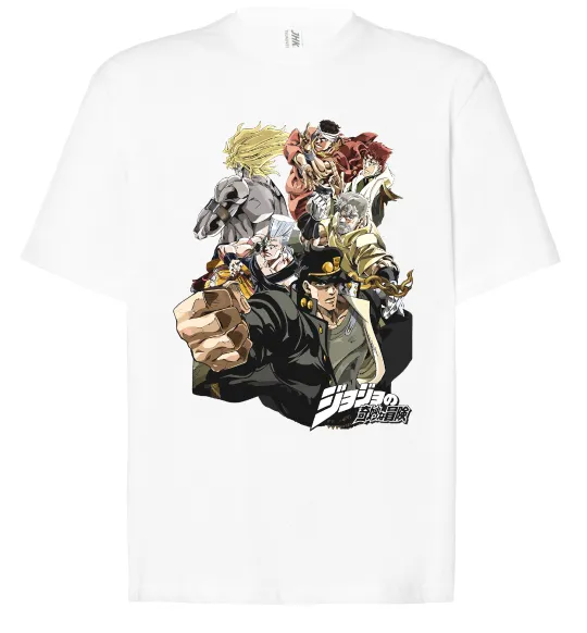 Футболка Оверсайз Джоджо Белый фото