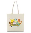 Еко-сумка Покемони Бежевий фото