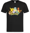 Мужская футболка Покемони Черный фото