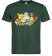 Мужская футболка Покемони Темно-зеленый фото