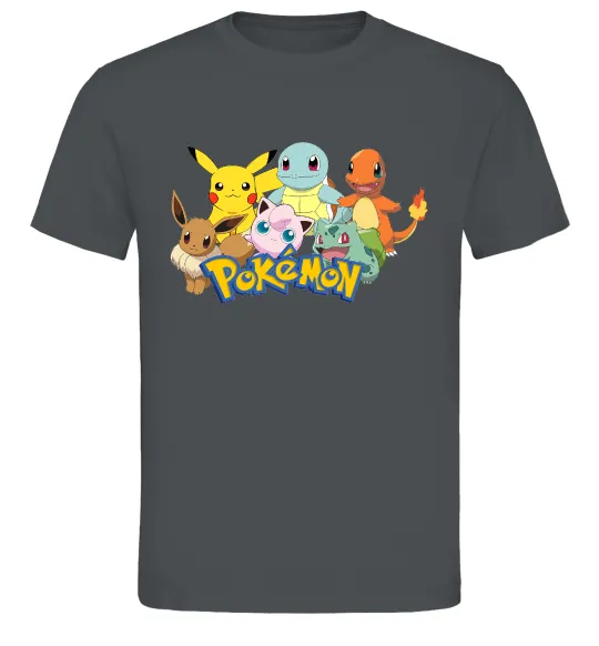 Мужская футболка Покемони Графит фото