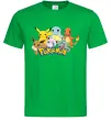 Мужская футболка Покемони Зеленый фото