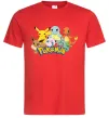 Мужская футболка Покемони Красный фото