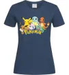 Жіноча футболка Покемони Темно-синій фото