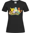 Жіноча футболка Покемони Чорний фото