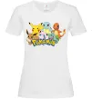 Жіноча футболка Покемони Білий фото