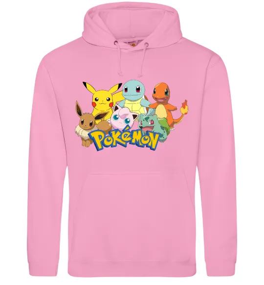 Чоловіча толстовка (худі) Покемони Рожевий фото