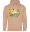 Чоловіча толстовка (худі) Покемони Пісочний фото