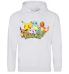Женская толстовка (худи) Покемони Серый меланж фото