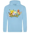 Жіноча толстовка (худі) Покемони Блакитний фото