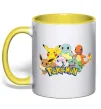 Чашка з кольоровою ручкою Покемони Лимонний Чашка з кольоровою ручкою Покемони Лимонний фото