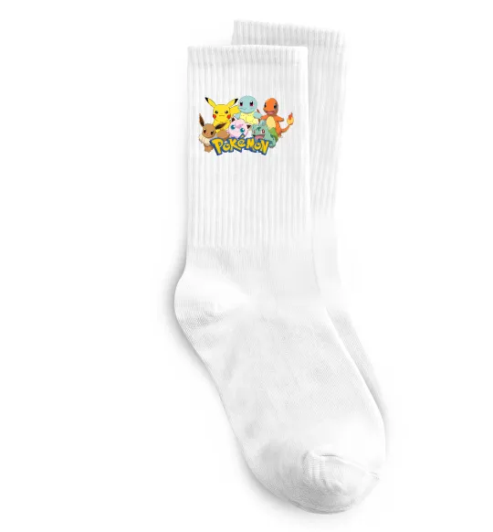 Шкарпетки Покемони Білий фото