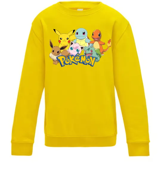 Дитячий світшот Покемони Сонячно жовтий фото