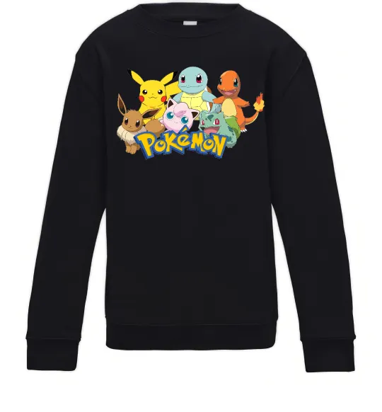 Дитячий світшот Покемони Чорний фото