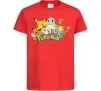 Дитяча футболка Покемони Червоний фото