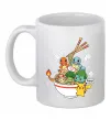 Чашка керамічна Pokemon ramen Білий фото