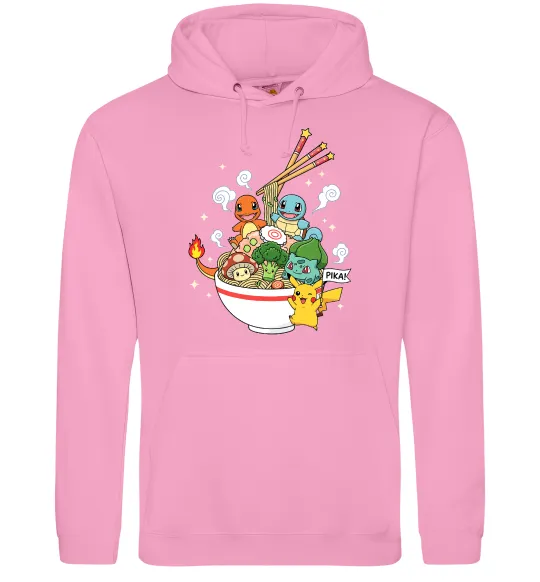 Мужская толстовка (худи) Pokemon ramen Розовый фото
