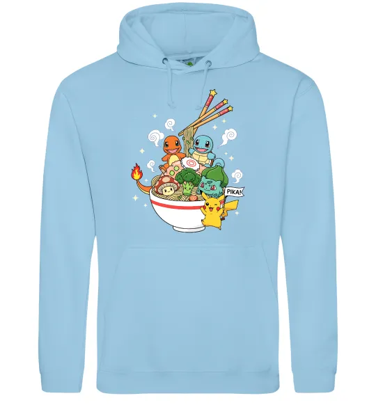 Жіноча толстовка (худі) Pokemon ramen Блакитний фото