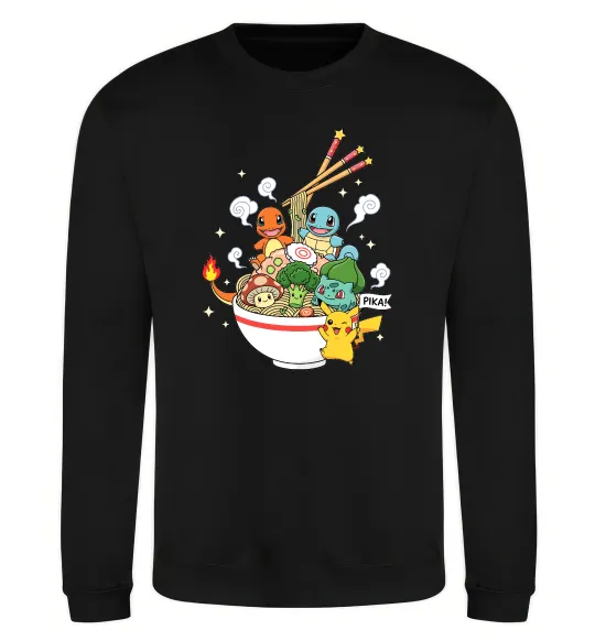 Свитшот Pokemon ramen Черный фото