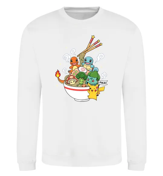 Свитшот Pokemon ramen Белый фото