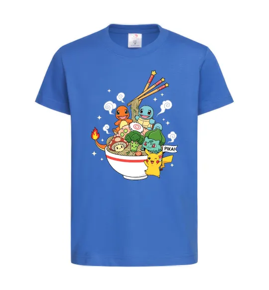 Детская футболка Pokemon ramen Ярко-синий фото