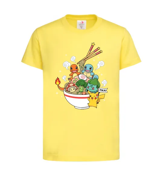 Детская футболка Pokemon ramen Лимонный фото