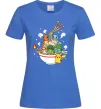 Жіноча футболка Pokemon ramen Яскраво-синій фото
