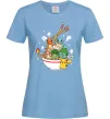Жіноча футболка Pokemon ramen Блакитний фото