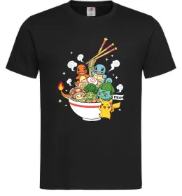 Чоловіча футболка Pokemon ramen Чорний фото