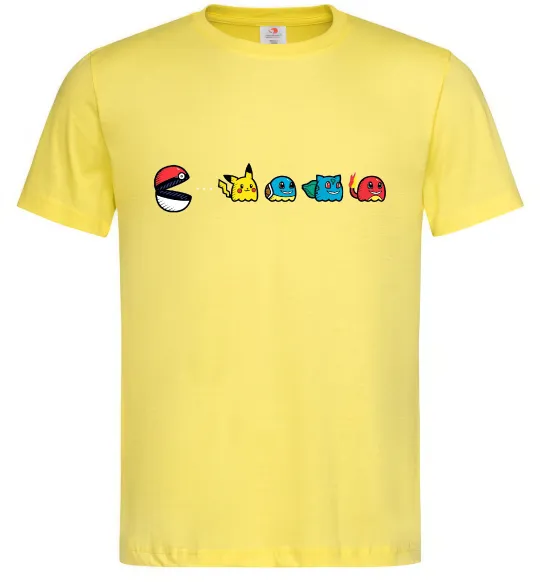 Мужская футболка Покемони пакман Лимонный фото