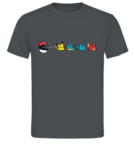 Мужская футболка Покемони пакман Графит фото