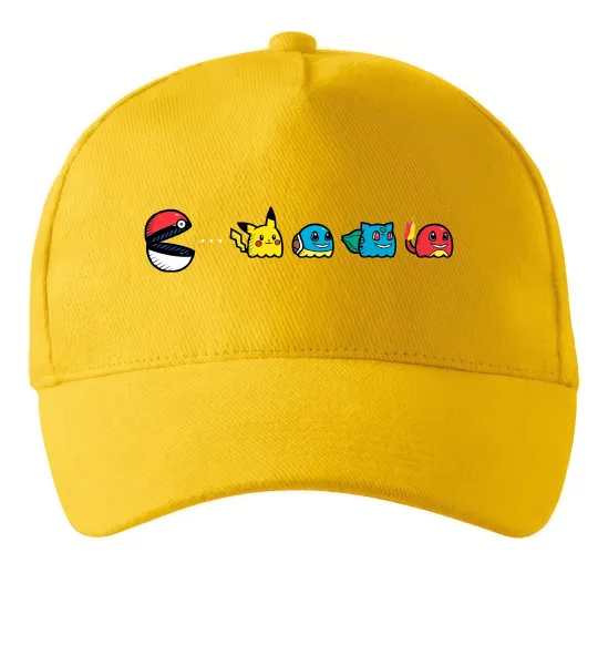 Кепка Покемони пакман Сонячно жовтий фото