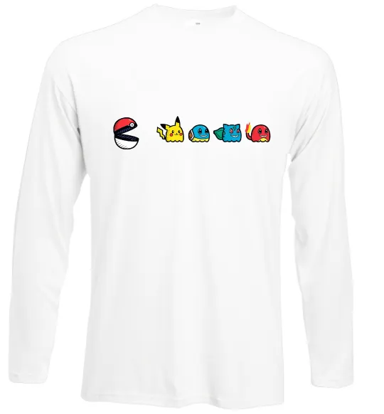 Лонгслів Покемони пакман Білий фото